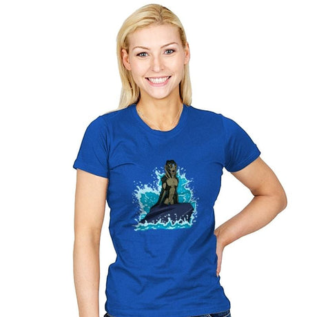 The Little Amphibian - Womens T-Shirts RIPT Apparel Small / Royal