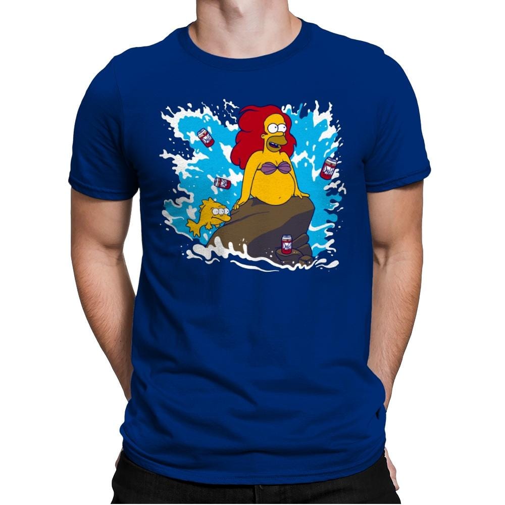 The Little Beerman - Mens Premium T-Shirts RIPT Apparel Small / Royal