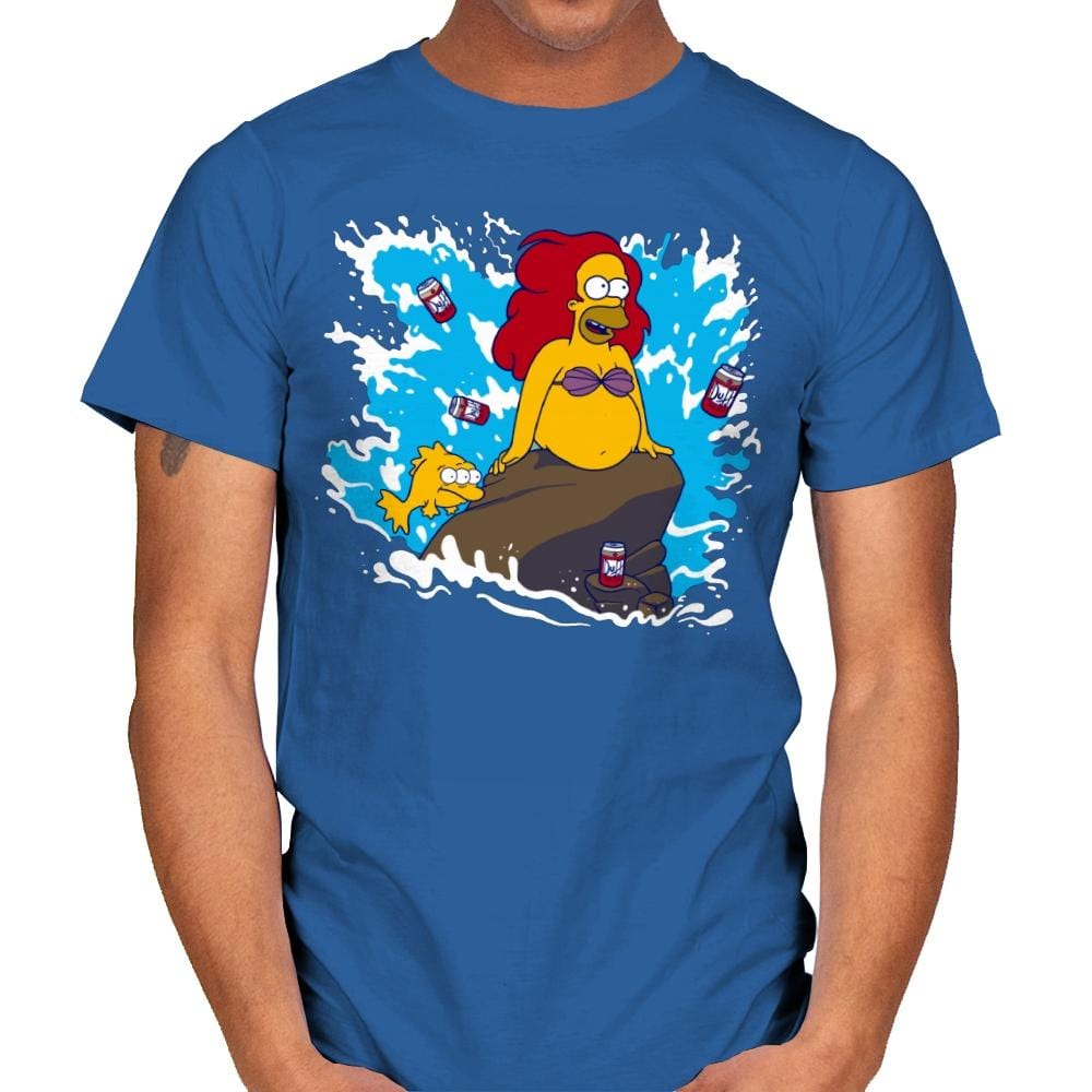 The Little Beerman - Mens T-Shirts RIPT Apparel Small / Royal