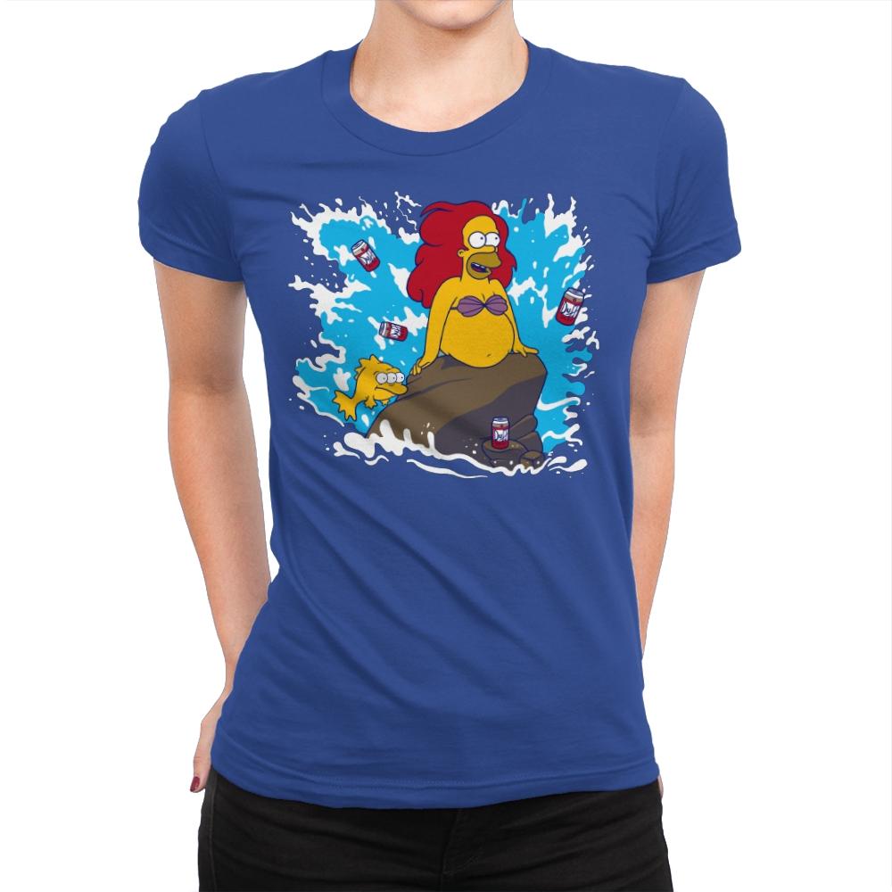 The Little Beerman - Womens Premium T-Shirts RIPT Apparel Small / Royal