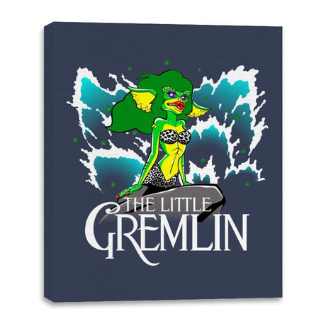 The Little Gremlin - Canvas Wraps Canvas Wraps RIPT Apparel 16x20 / Navy