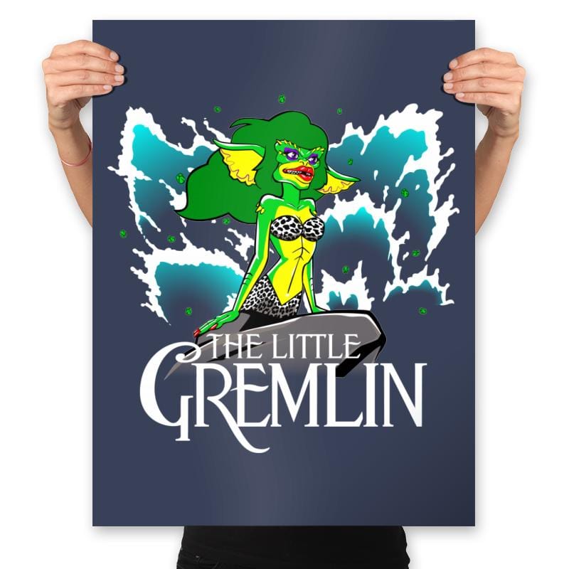 The Little Gremlin - Prints Posters RIPT Apparel 18x24 / Navy