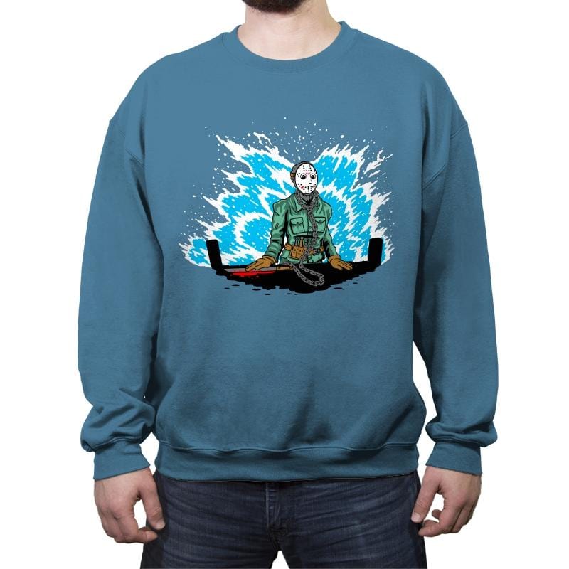 The Little Murderer - Crew Neck Sweatshirt Crew Neck Sweatshirt RIPT Apparel Small / Indigo Blue