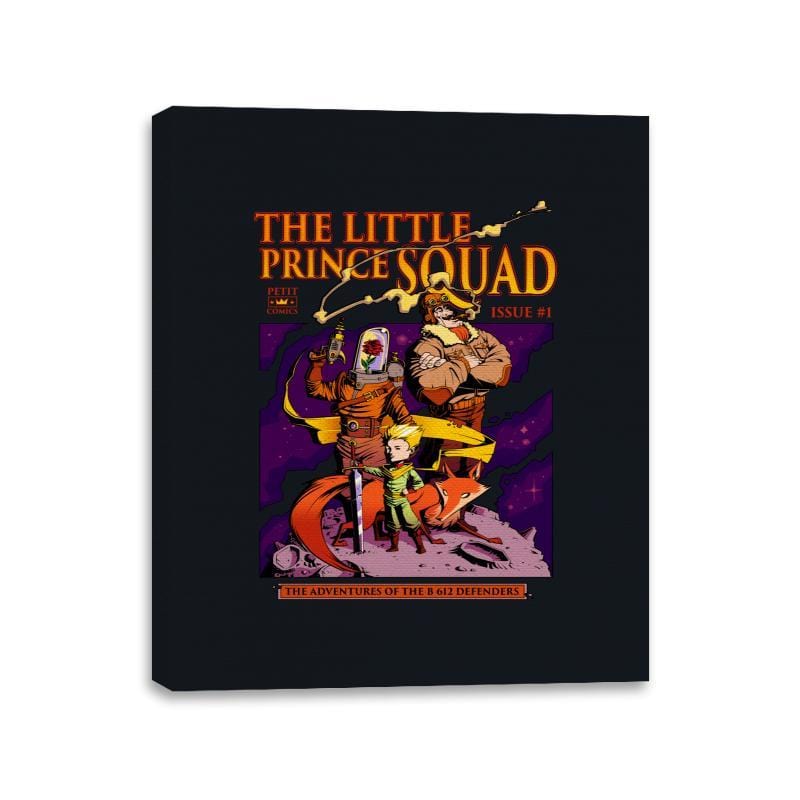 The Little Prince Squad - Canvas Wraps Canvas Wraps RIPT Apparel 11x14 / Black