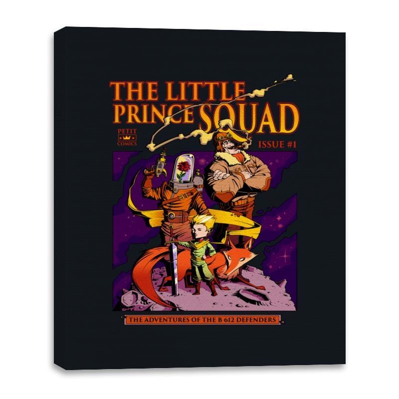 The Little Prince Squad - Canvas Wraps Canvas Wraps RIPT Apparel 16x20 / Black