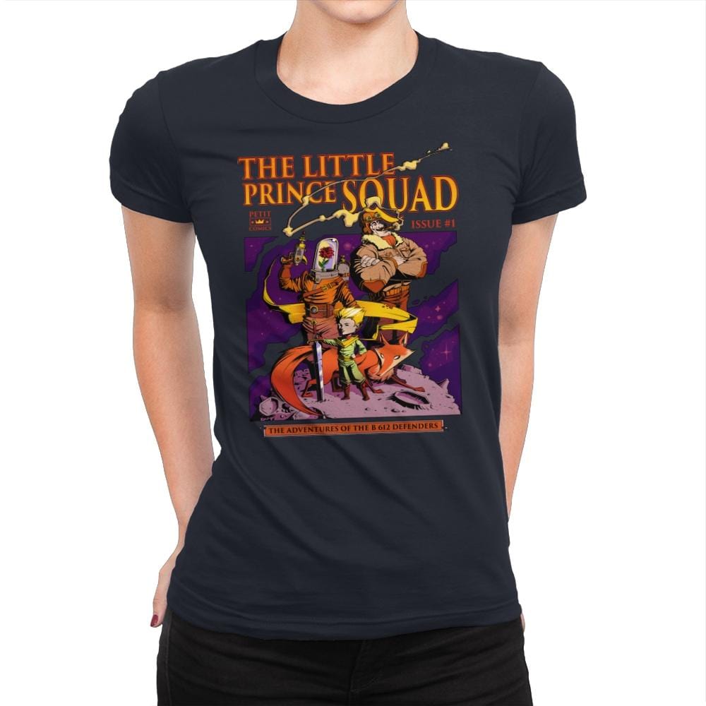 The Little Prince Squad - Womens Premium T-Shirts RIPT Apparel Small / Midnight Navy