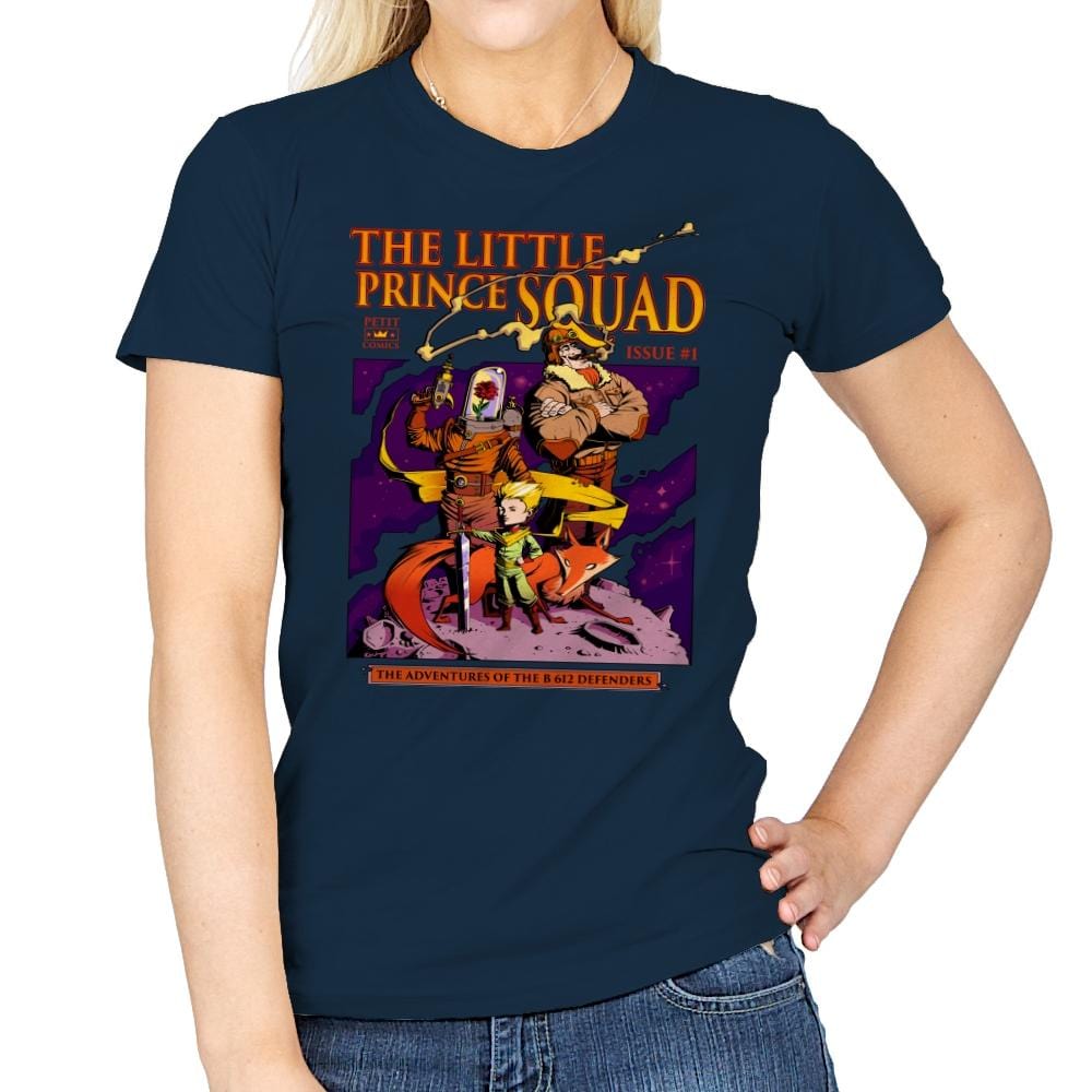 The Little Prince Squad - Womens T-Shirts RIPT Apparel Small / Navy