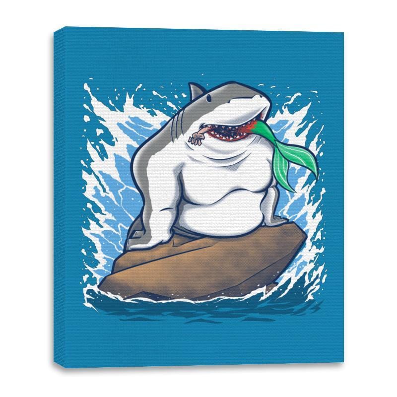 The Little Shark - Canvas Wraps Canvas Wraps RIPT Apparel 16x20 / Sapphire