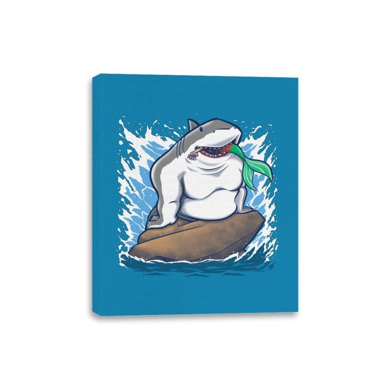 The Little Shark - Canvas Wraps Canvas Wraps RIPT Apparel 8x10 / Sapphire