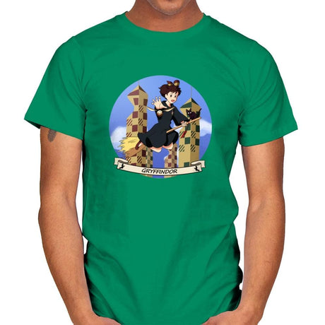The Little Witch Plays - Mens T-Shirts RIPT Apparel Small / Kelly Green