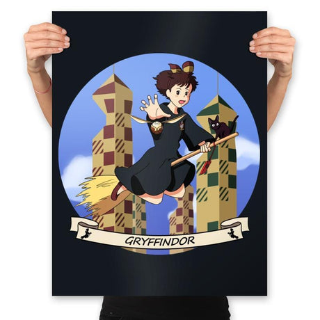 The Little Witch Plays - Prints Posters RIPT Apparel 18x24 / Black