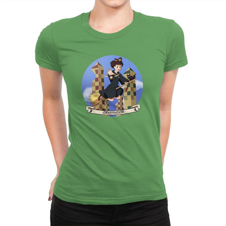 The Little Witch Plays - Womens Premium T-Shirts RIPT Apparel Small / Kelly Green