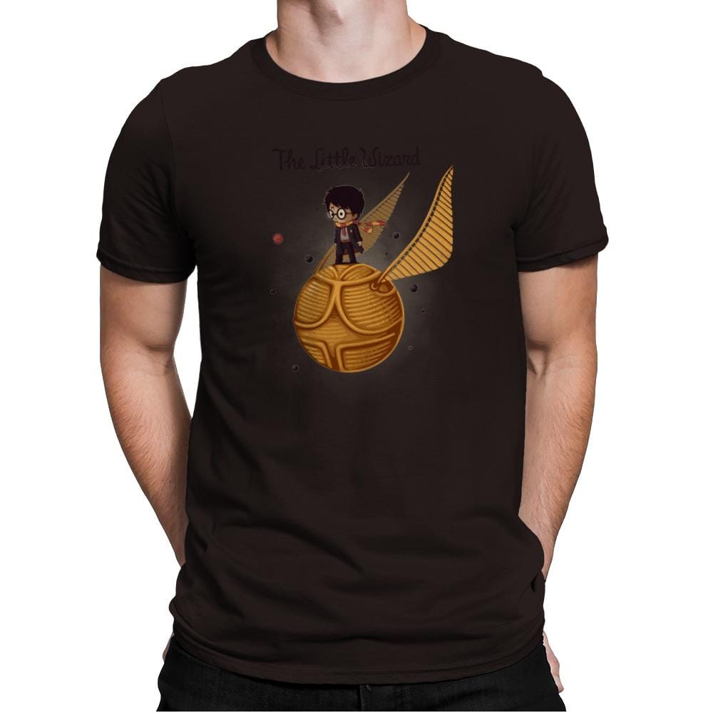 The Little Wizard - Gamer Paradise - Mens Premium T-Shirts RIPT Apparel Small / Dark Chocolate
