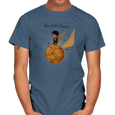 The Little Wizard - Gamer Paradise - Mens T-Shirts RIPT Apparel Small / Indigo Blue