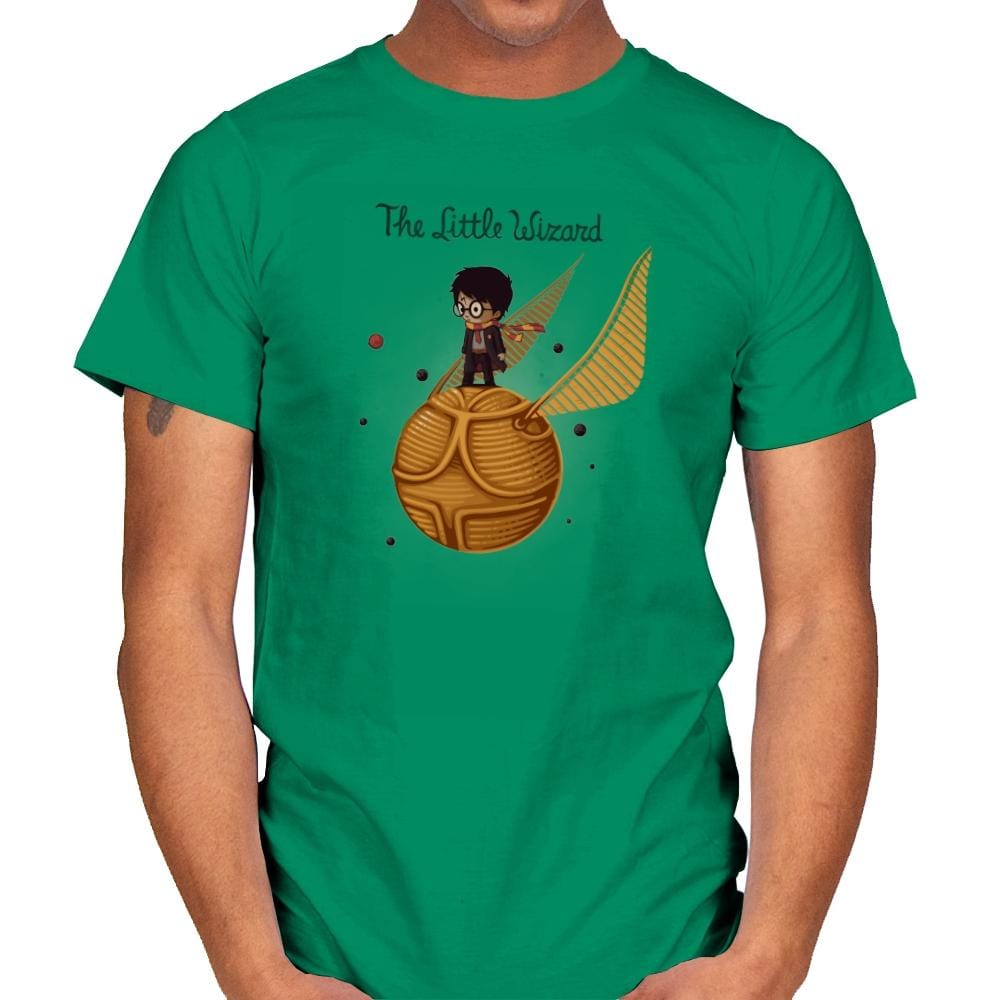 The Little Wizard - Gamer Paradise - Mens T-Shirts RIPT Apparel Small / Kelly Green