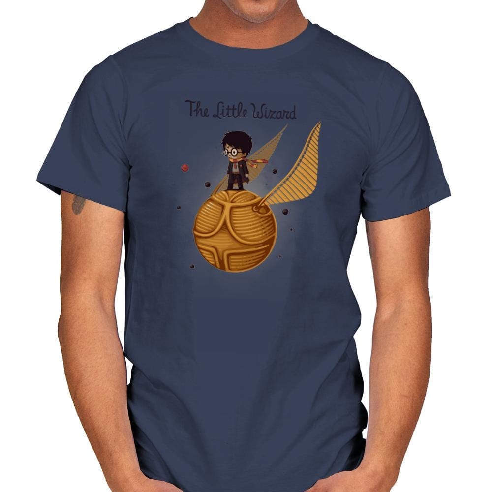 The Little Wizard - Gamer Paradise - Mens T-Shirts RIPT Apparel Small / Navy