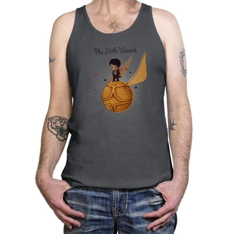 The Little Wizard - Gamer Paradise - Tanktop Tanktop RIPT Apparel X-Small / Asphalt
