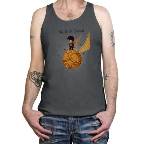 The Little Wizard - Gamer Paradise - Tanktop Tanktop RIPT Apparel X-Small / Asphalt