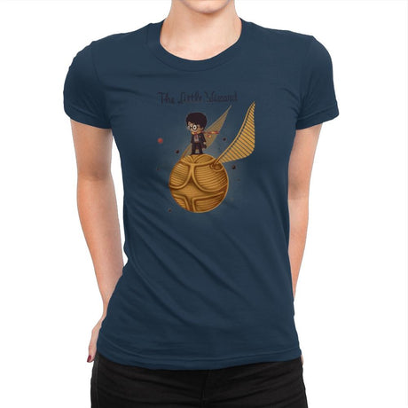 The Little Wizard - Gamer Paradise - Womens Premium T-Shirts RIPT Apparel Small / Midnight Navy