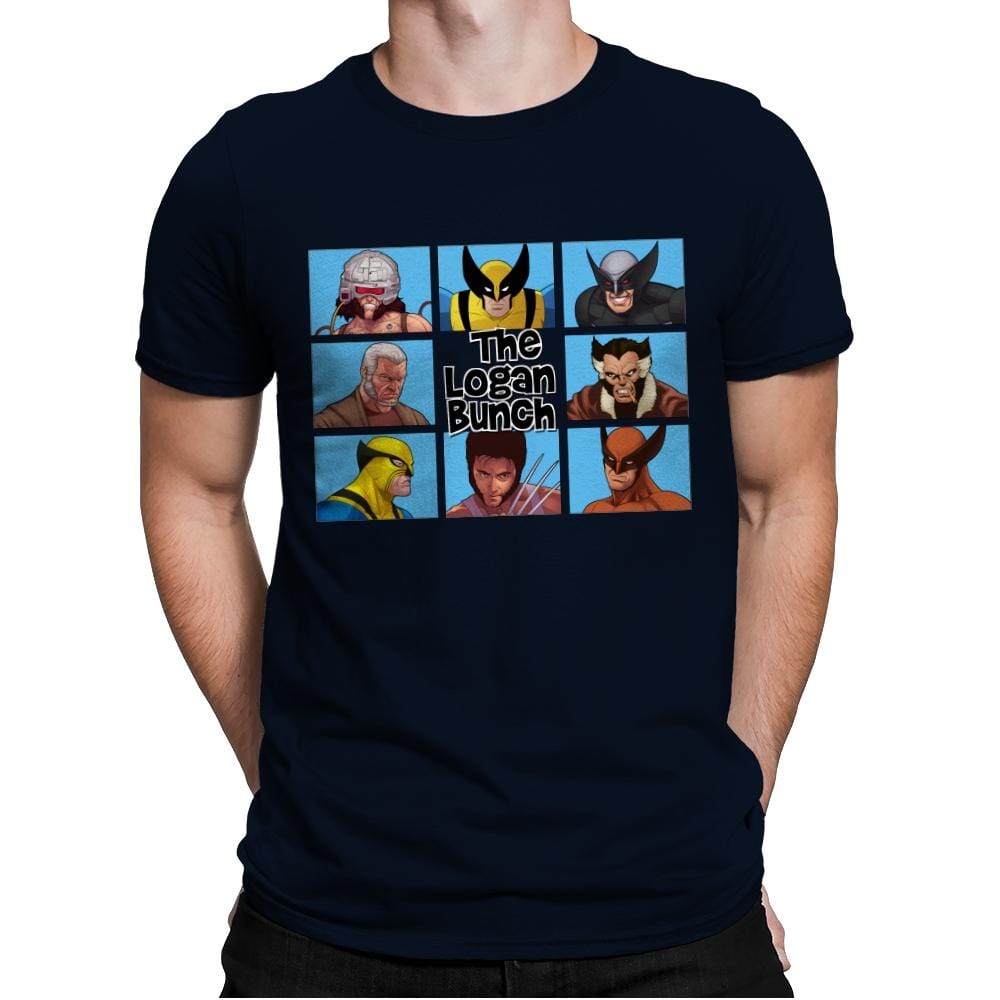 The Logan Bunch - Mens Premium T-Shirts RIPT Apparel Small / Midnight Navy