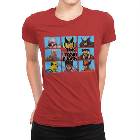 The Logan Bunch - Womens Premium T-Shirts RIPT Apparel Small / Red