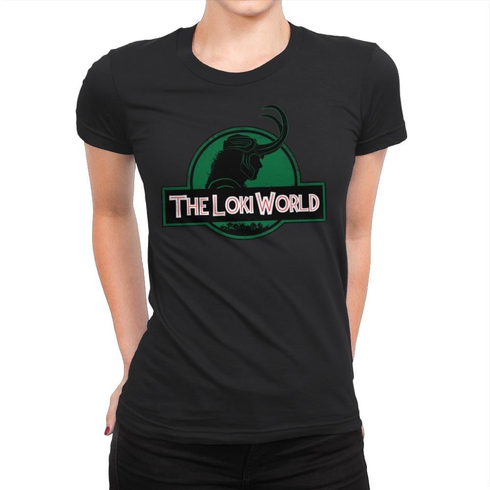 The Loki World - Womens Premium T-Shirts RIPT Apparel Small / Black