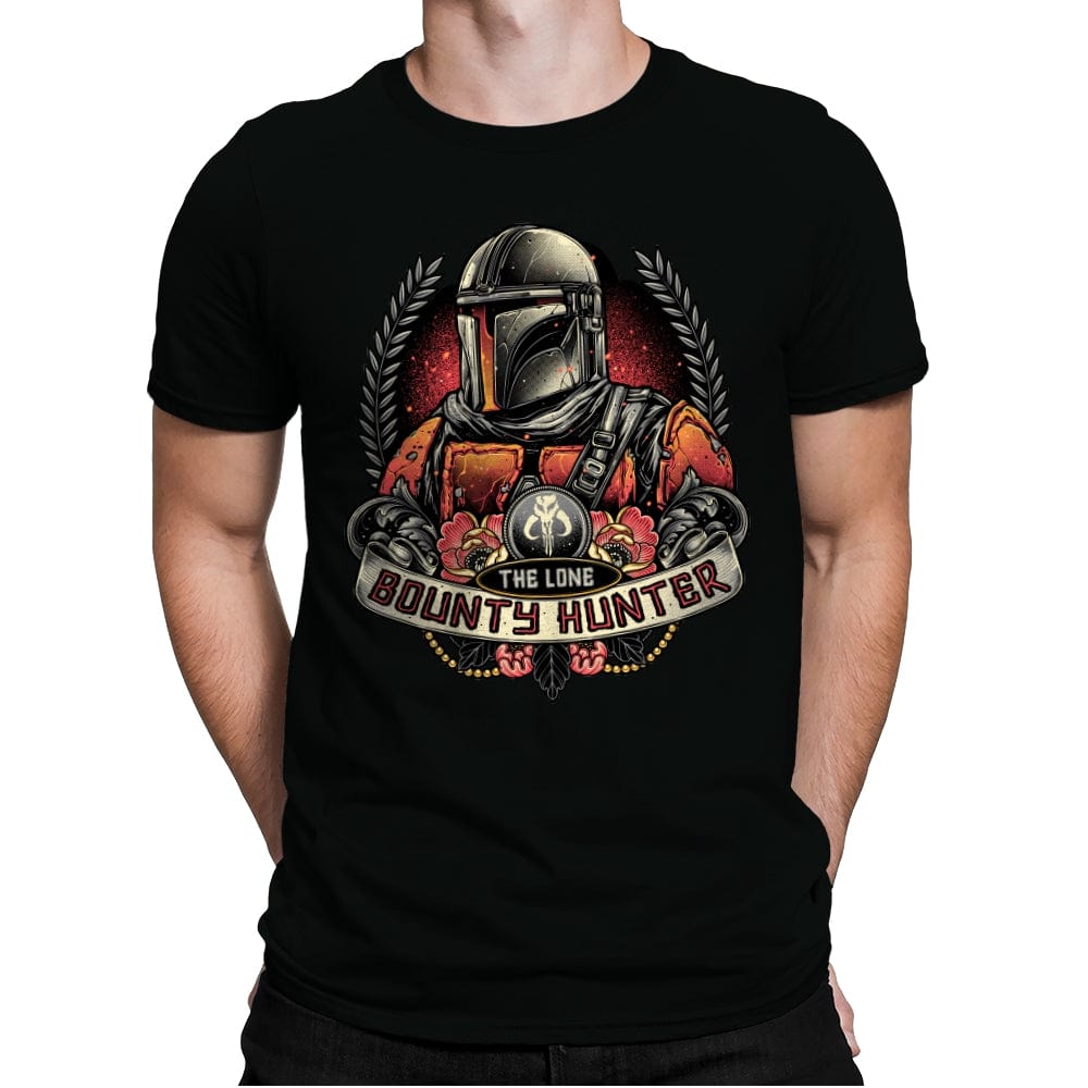 The Lone Bounty Hunter - Mens Premium T-Shirts RIPT Apparel Small / Black