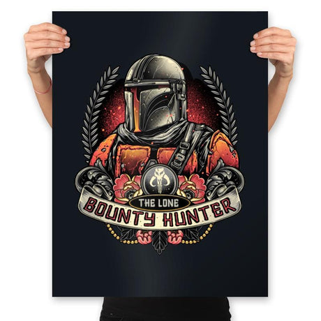 The Lone Bounty Hunter - Prints Posters RIPT Apparel 18x24 / Black