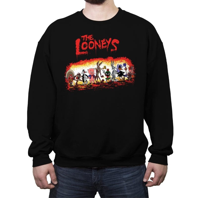 The Looneys - Crew Neck Sweatshirt Crew Neck Sweatshirt RIPT Apparel Small / Black