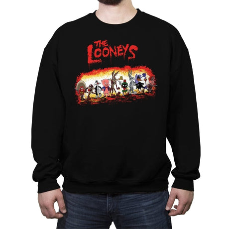 The Looneys - Crew Neck Sweatshirt Crew Neck Sweatshirt RIPT Apparel Small / Black