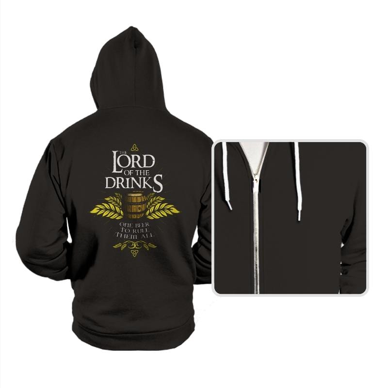 The Lord of the Drinks - Hoodies Hoodies RIPT Apparel Small / Black
