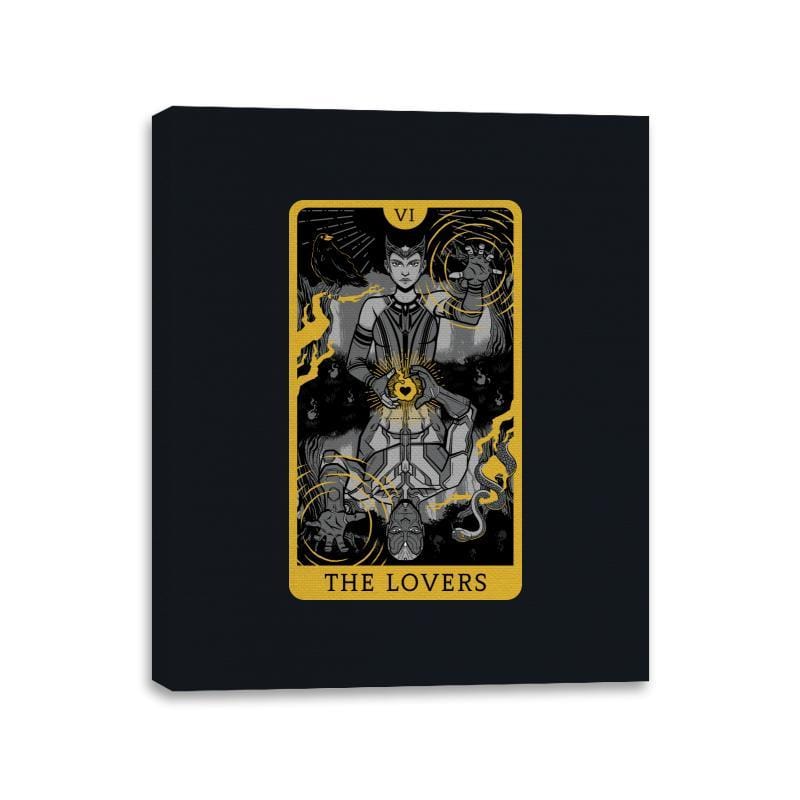 The Lovers - Canvas Wraps Canvas Wraps RIPT Apparel 11x14 / Black