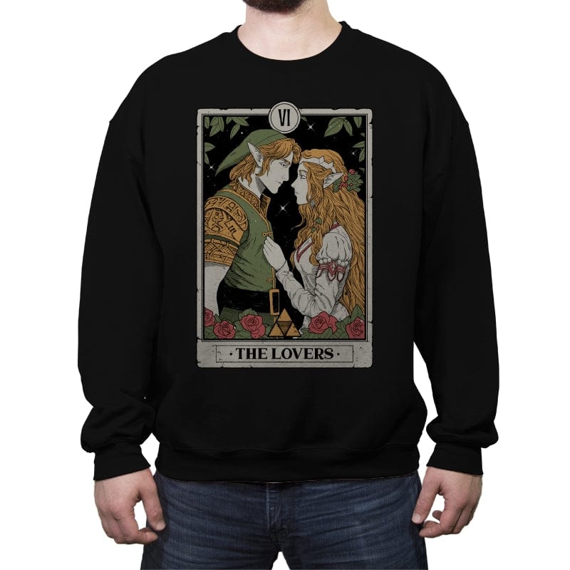 The Lovers - Crew Neck Sweatshirt Crew Neck Sweatshirt RIPT Apparel Small / Black