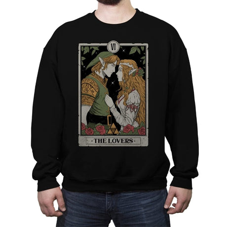 The Lovers - Crew Neck Sweatshirt Crew Neck Sweatshirt RIPT Apparel Small / Black