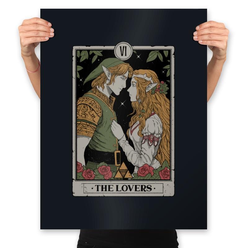 The Lovers - Prints Posters RIPT Apparel 18x24 / Black