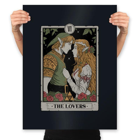 The Lovers - Prints Posters RIPT Apparel 18x24 / Black