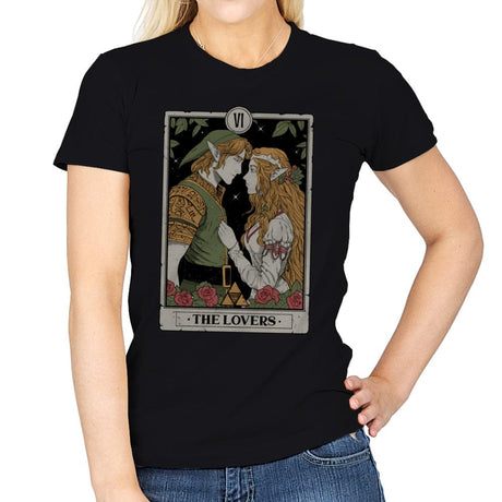The Lovers - Womens T-Shirts RIPT Apparel Small / Black