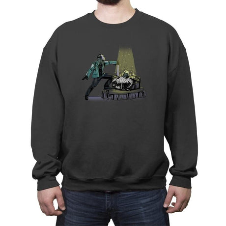 The Machete in the Stone - Crew Neck Sweatshirt Crew Neck Sweatshirt RIPT Apparel