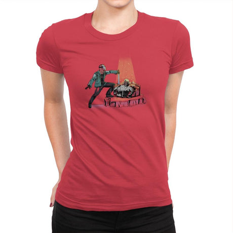 The Machete in the Stone Exclusive - Womens Premium T-Shirts RIPT Apparel Small / Red