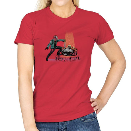 The Machete in the Stone Exclusive - Womens T-Shirts RIPT Apparel Small / Red