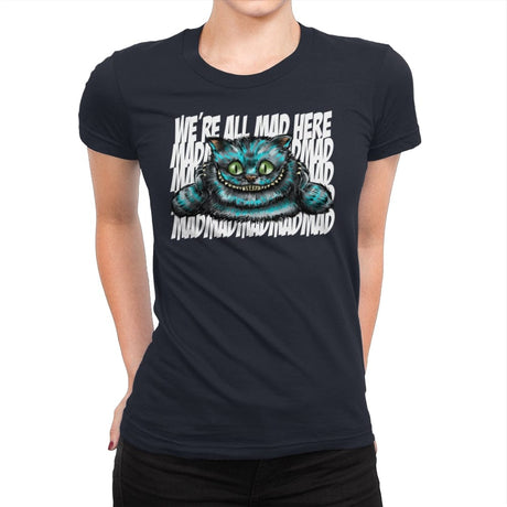 The Mad Joke - Womens Premium T-Shirts RIPT Apparel Small / Midnight Navy