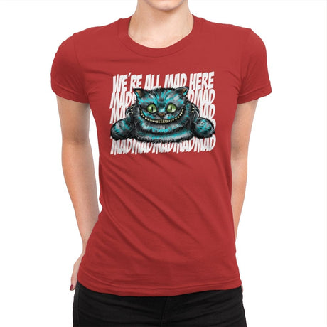 The Mad Joke - Womens Premium T-Shirts RIPT Apparel Small / Red
