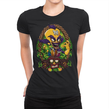 The Mad Scientist - Womens Premium T-Shirts RIPT Apparel Small / Black
