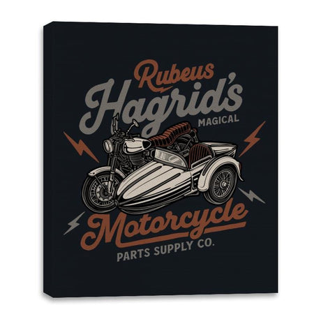 The Magical Motorcycle - Canvas Wraps Canvas Wraps RIPT Apparel 16x20 / Black