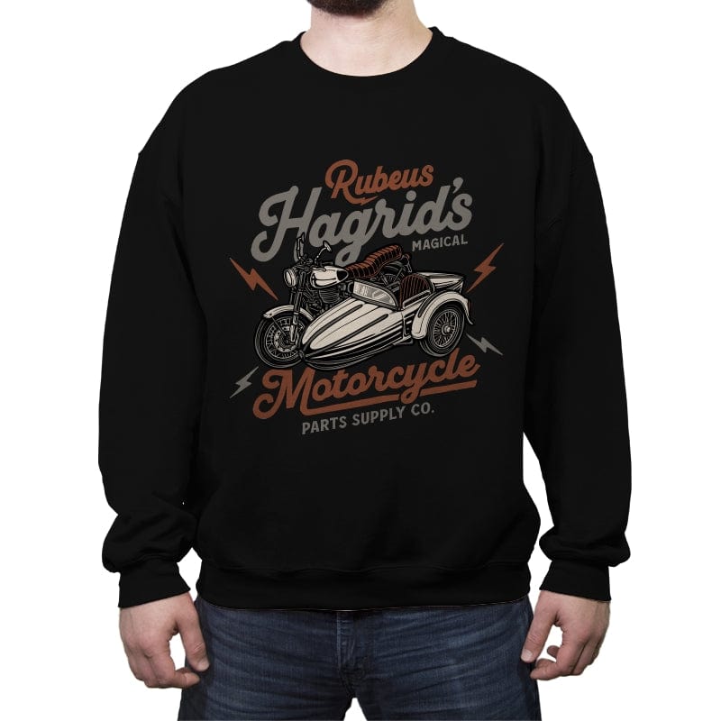 The Magical Motorcycle - Crew Neck Sweatshirt Crew Neck Sweatshirt RIPT Apparel Small / Black