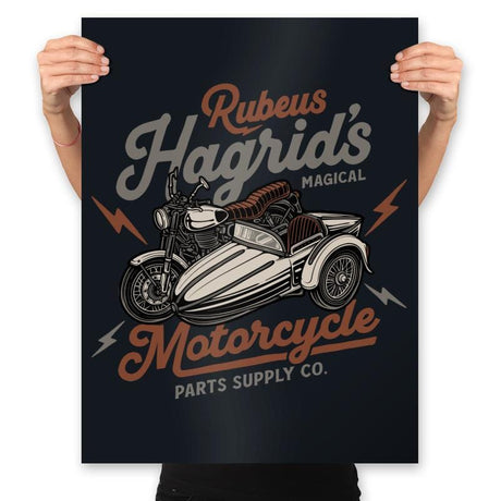 The Magical Motorcycle - Prints Posters RIPT Apparel 18x24 / Black