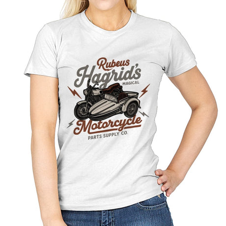 The Magical Motorcycle - Womens T-Shirts RIPT Apparel Small / White