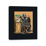 The Mandalorian Way - Canvas Wraps Canvas Wraps RIPT Apparel 11x14 / Black