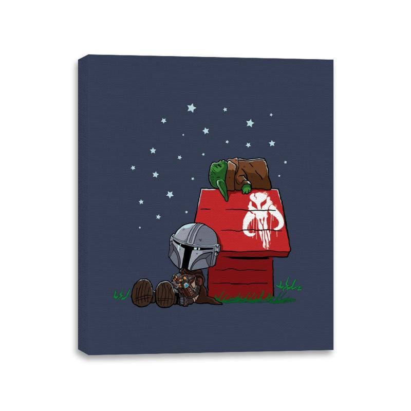 The Mandalorianuts - Canvas Wraps Canvas Wraps RIPT Apparel 11x14 / Navy