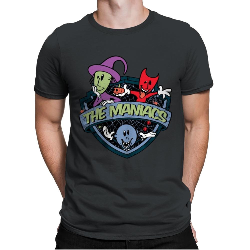The Maniacs - Mens Premium T-Shirts RIPT Apparel Small / Heavy Metal
